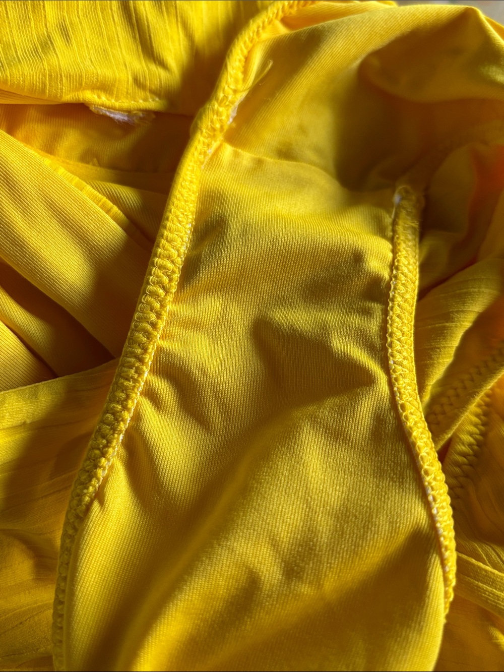 Calzedonia Cobey *YELLOW Ribbed One-Piece Swimsuit from Italia Size Small - Picture 9 of 10